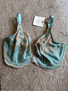 Panache Teal Lace Clara Full Cup 34G Underwire Bra